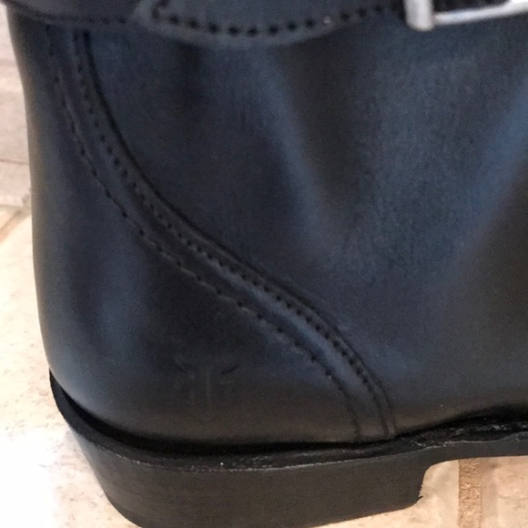 Frye Dorados Riding Boots NWT all Black Leather - Picture 2 of 7